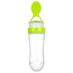 Silicone Squeezing Spoon Feeder Bottle – 90 ML for Baby Rice Paste - Image 2