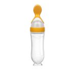 Silicone Squeezing Spoon Feeder Bottle – 90 ML for Baby Rice Paste - Image 3